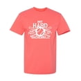thumbnail image 1 of Hit Hard Baseball Sarcastic Humor Graphic Tees Gift For Mens Novelty Funny T Shirt, 1 of 5