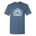 thumbnail image 1 of Hit Hard Baseball Sarcastic Humor Graphic Tees Gift For Mens Novelty Funny T Shirt, 1 of 5