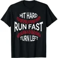 thumbnail image 1 of Hit Hard Run Fast Turn Left Baseball Graphic T-Shirt, 1 of 4