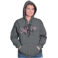 thumbnail image 1 of Hit Me Cupid Romantic Valentines Day Zip Hoodie Sweatshirt Women Brisco Brands S, 1 of 6