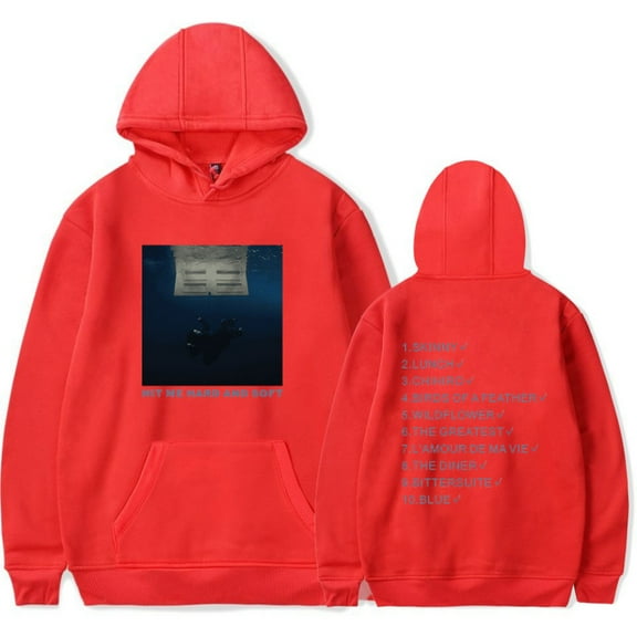 Hit Me Hard and Soft Merch Hoodie Pockets Drawstring Unisex Hooded Sweatshirt Fashion Clothing