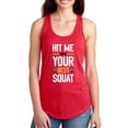 thumbnail image 1 of Hit Me W Your Best Squat Racerback Tank Women -Smartprints Designs, Female Large, 1 of 4