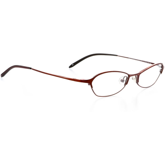 Hit Notion Eyewear - Geometric Oval Shape, Metal Full Rim Frame Glasses - Rose Dust