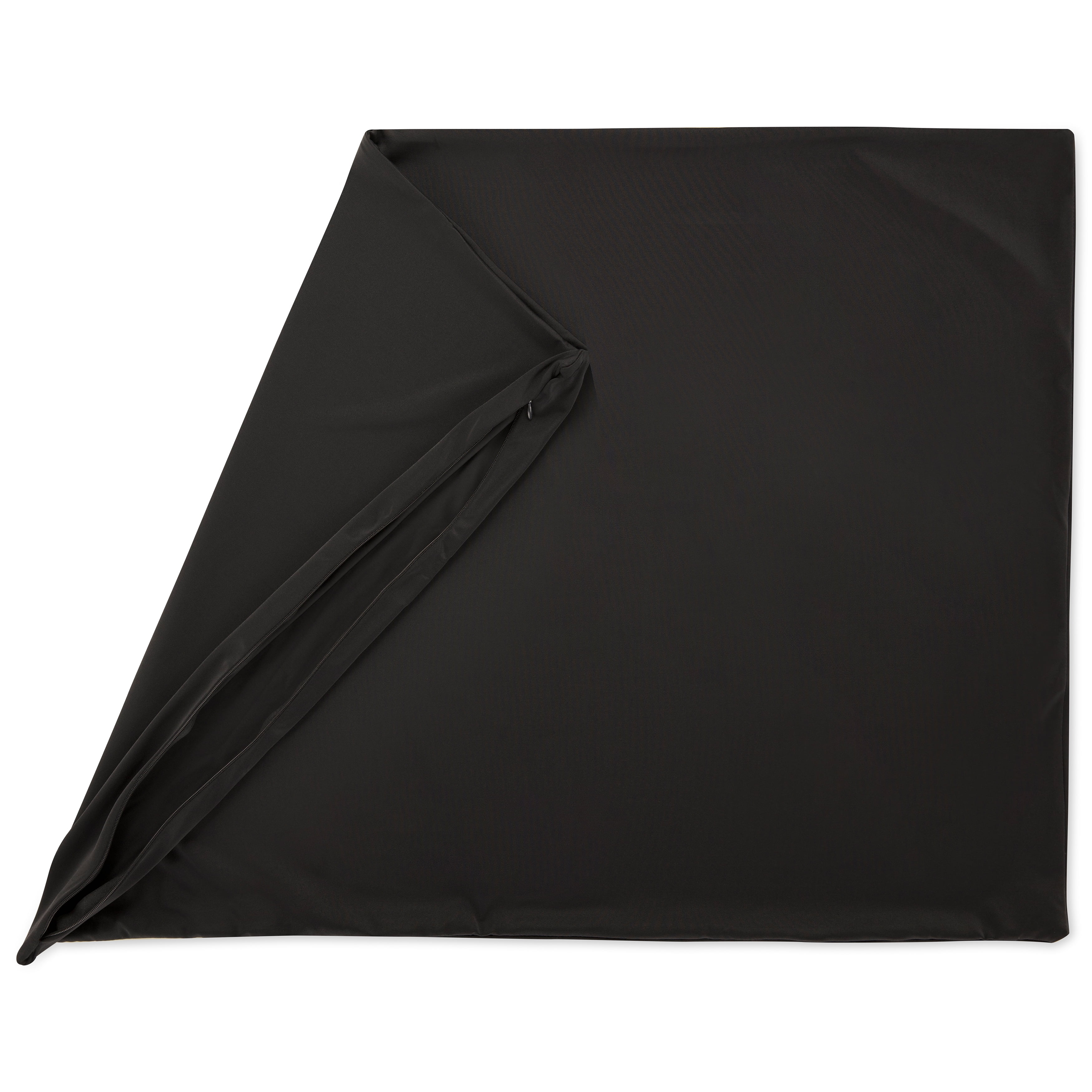 Matte Black X-Large Microbead Cooling Pillow with Silk-like Cover