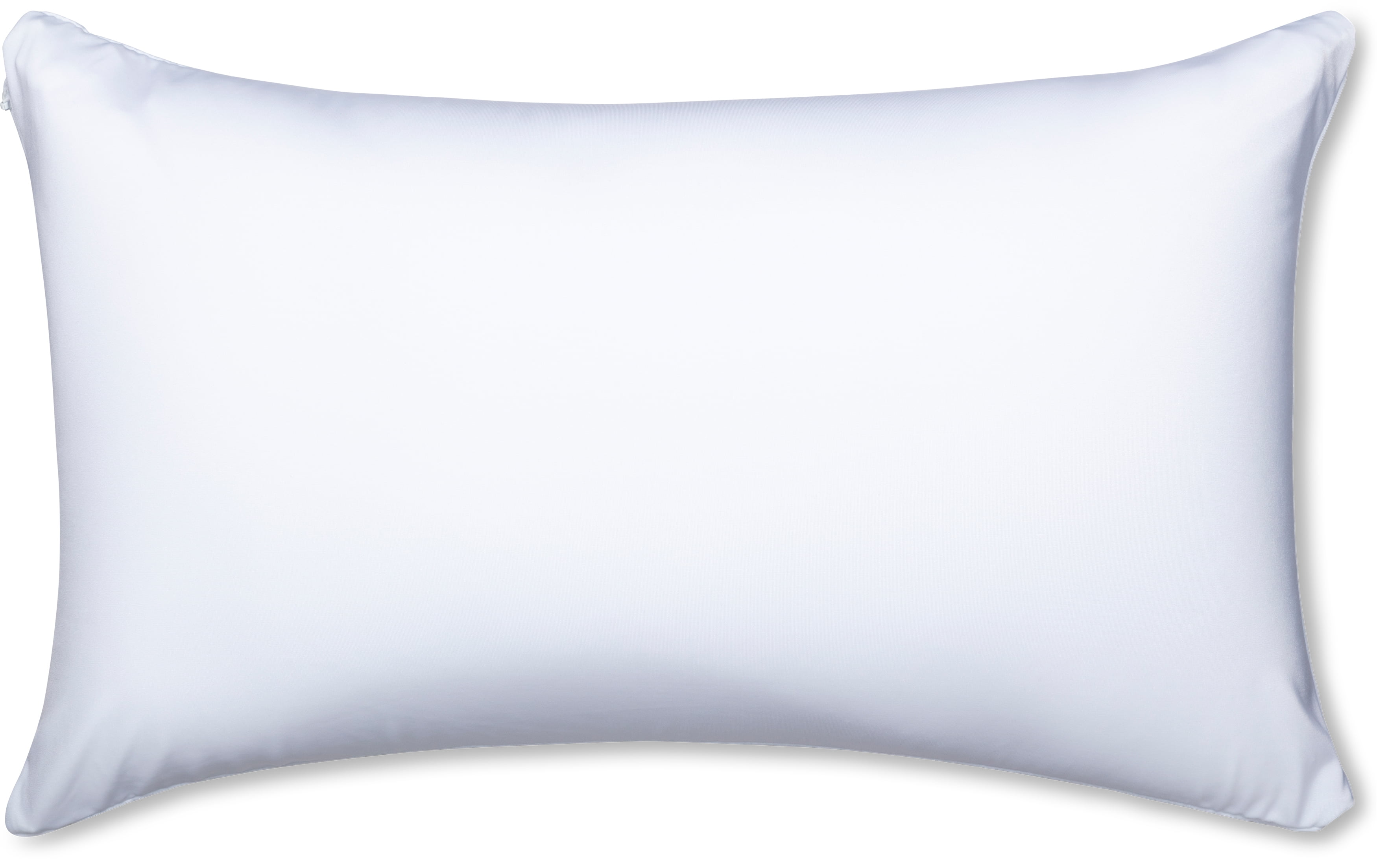 White 12" x 20" Microbead Throw Pillow with Nylon/Spandex Cover