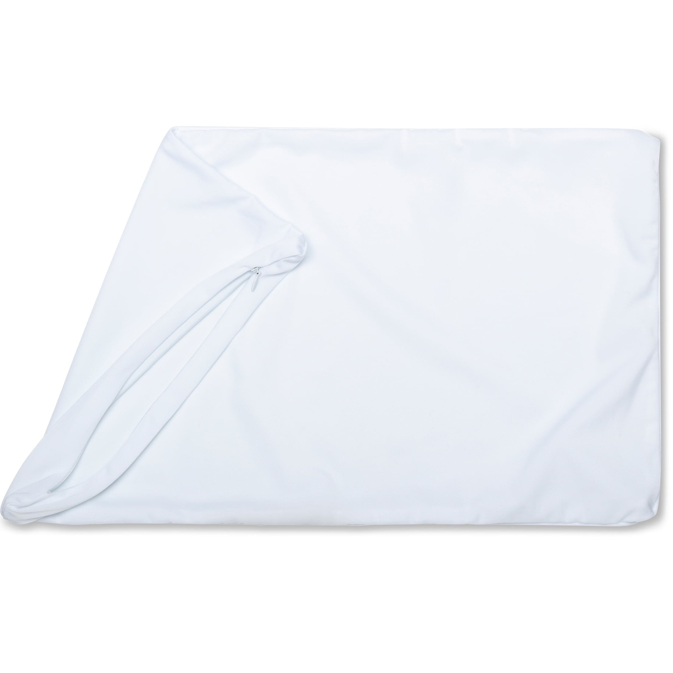 White Hypoallergenic Nylon Spandex Standard Pillowcase Cover