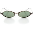 thumbnail image 1 of Hit Notion Unisex Clip-On Eyewear - Oval Shape, Metal Full Rim, Olive Brown, 1 of 4