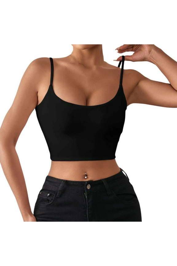 Spring and Summer Sexy Crop Strap Back Heart Inner Wear for Women, Outerwear Top, Soft and Breathable Polyester, Stylish Design