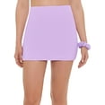 thumbnail image 1 of Hit Rewind Juniors Crinkle Mini Skirt Coverup with Scrunchy, 1 of 4