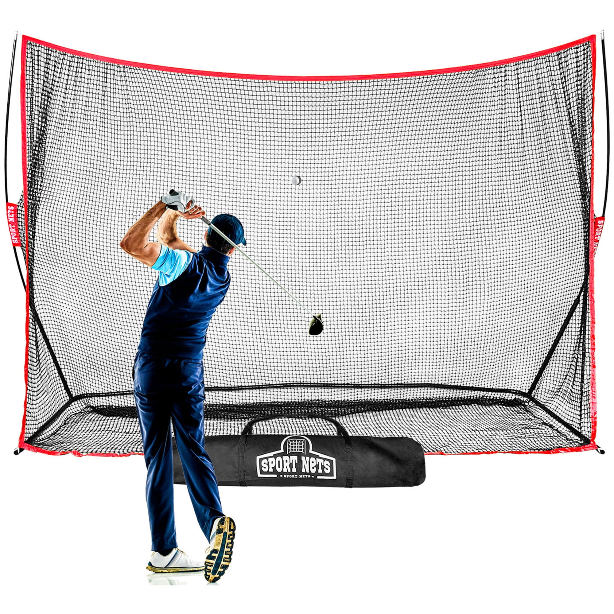 Golf Driving Practice Net - Red/Black Golf Driving Practice Net - Red/Black