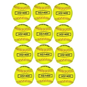Hit Run Steal 12-Inch Official Game Size Fastpitch/Slowpitch Softballs 12-pack