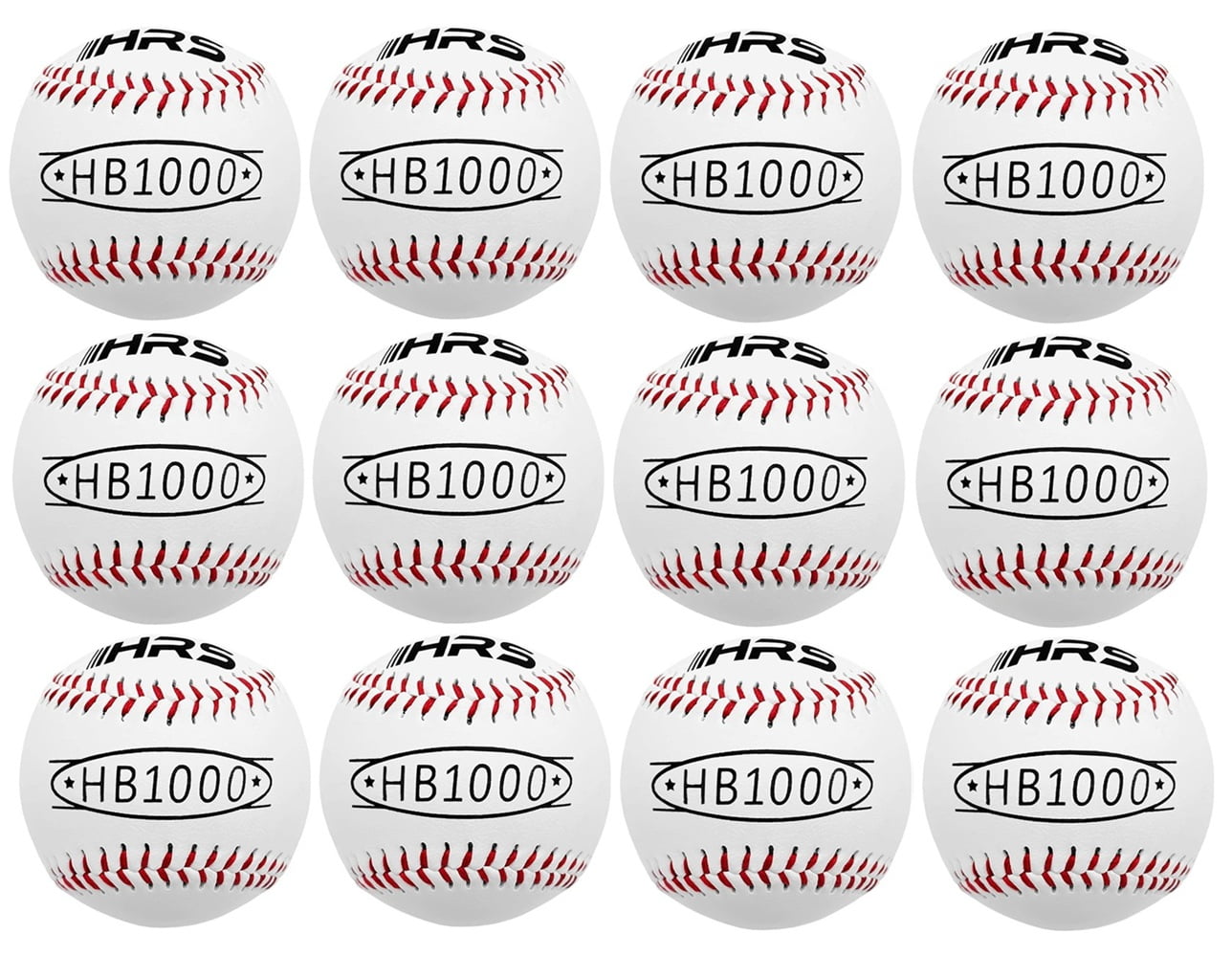 Hit Run Steal Official Size Baseballs for Youth and Adult Baseball Players 12-Pack
