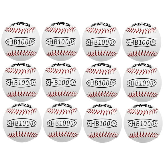 Hit Run Steal Official Size Baseballs for Youth and Adult Baseball Players 12-Pack