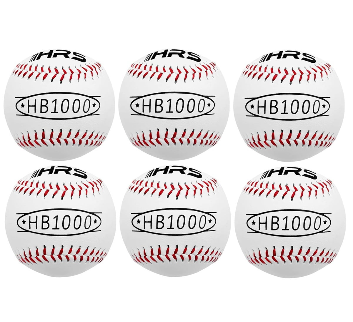 Hit Run Steal Official Size Baseballs for Youth and Adult Baseball Players 6-Pack