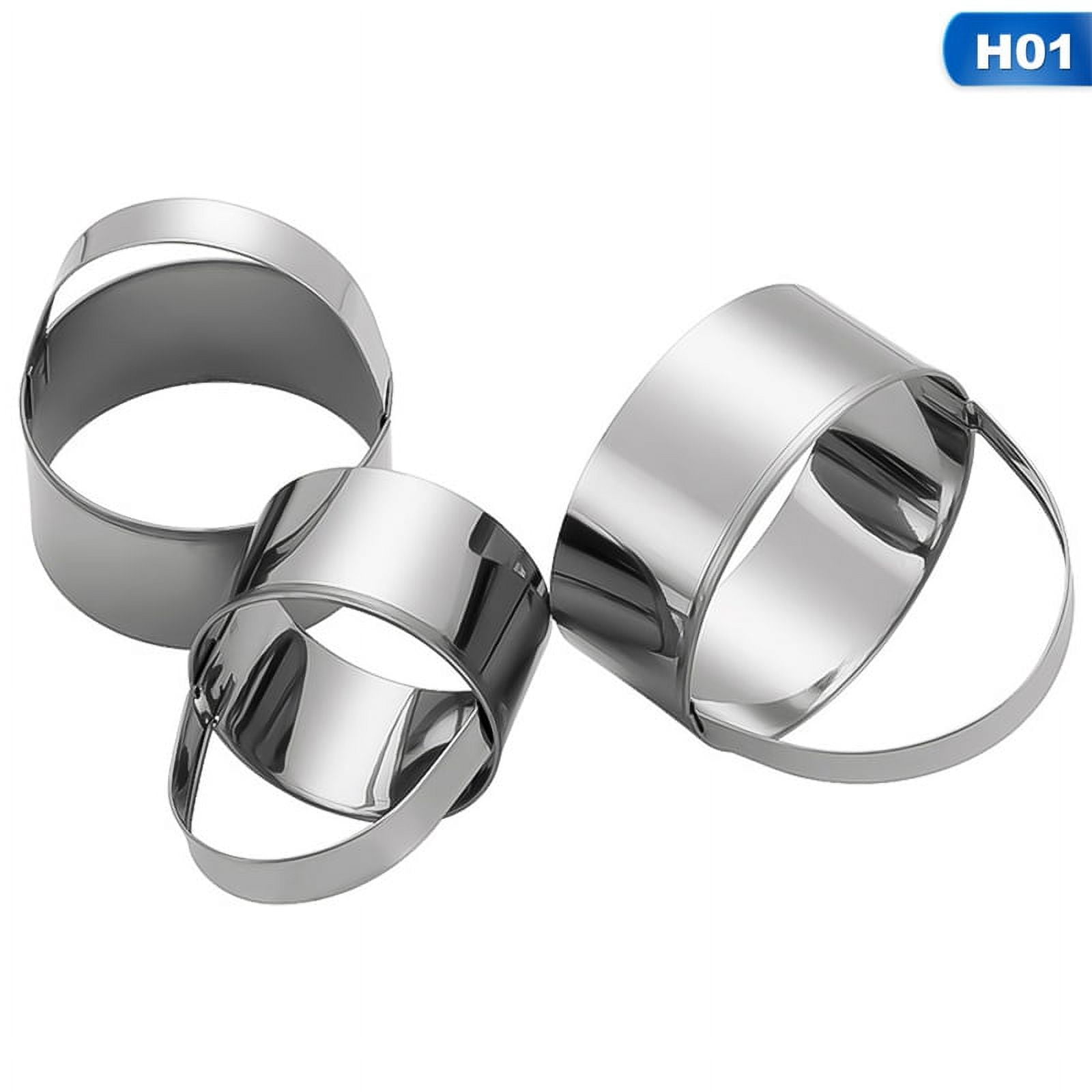 Hit Upon 3 pcs/set Round Circle Stainless Steel Cookie Cutter Set Biscuit Cookies Pastry Mold