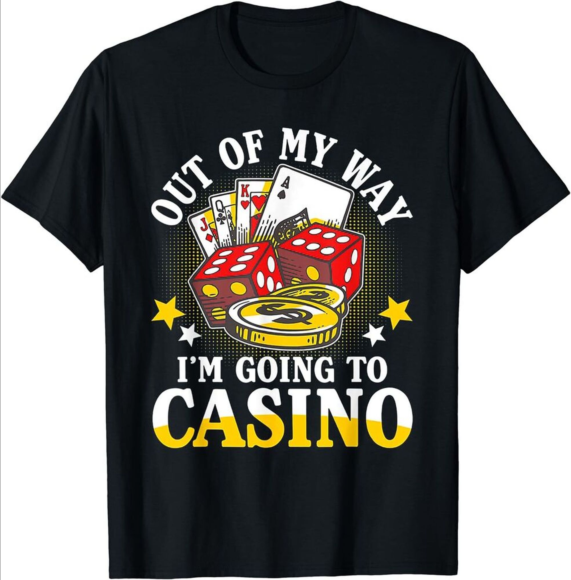 Hit the Jackpot with This Stylish Casino-Themed Tee - Perfect Gift Idea ...