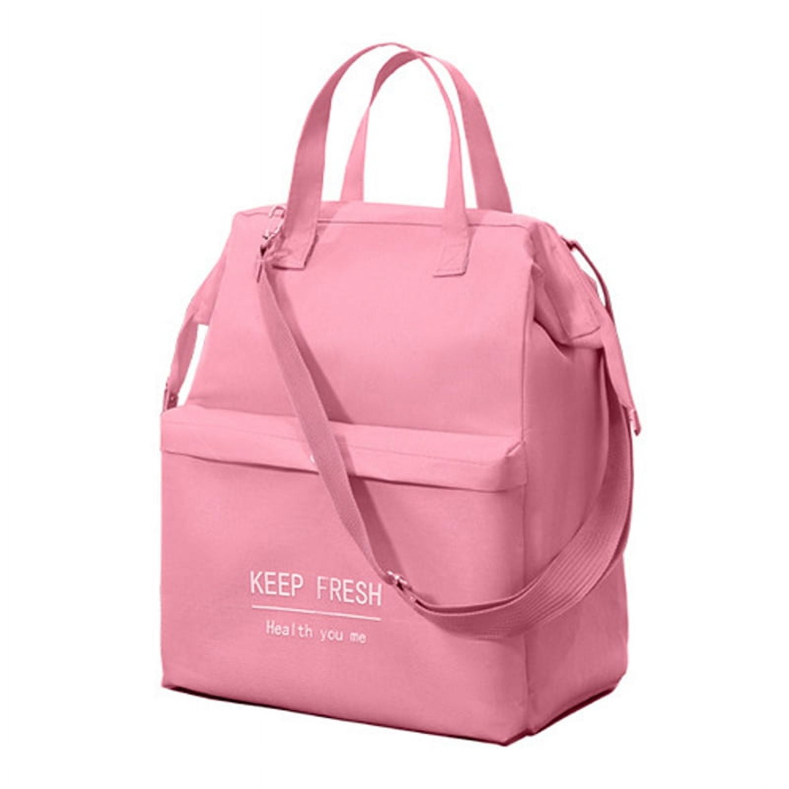 HitUpon Lunch Bag for Women Waterproof Adult Lunch Box for Women Pink