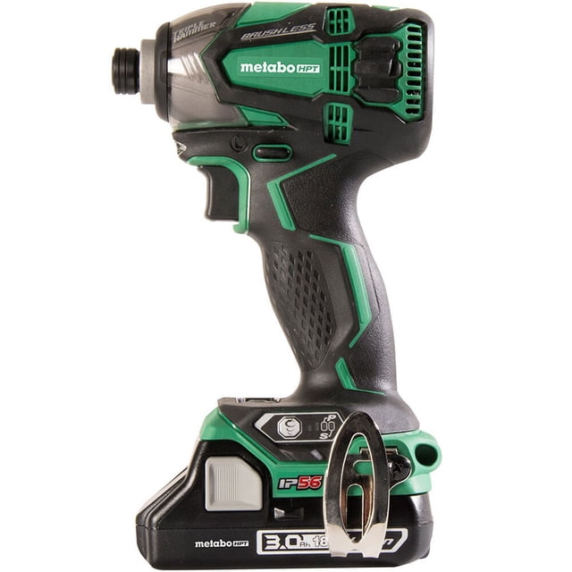 Hitachi 18V Li-Ion Brushless Triple Hammer Impact Driver Kit with Fast ...