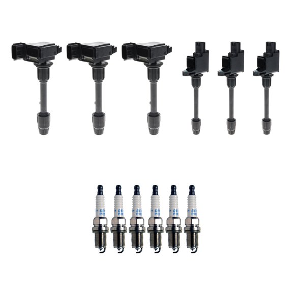 Hitachi 6 Ignition Coil 6 Denso Double Platinum Spark Plug Kit For I30 V6 VQ30DE