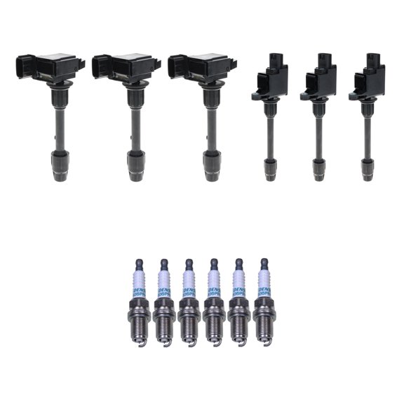 Hitachi 6 Ignition Coil 6 Denso Iridium Spark Plugs Kit For I30 Maxima V6 VQ30DE