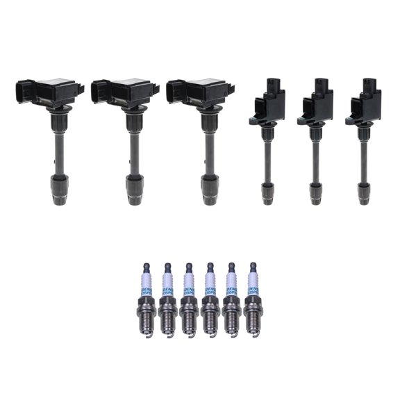 Hitachi 6 Ignition Coil 6 Denso Iridium Spark Plugs Kit For Maxima V6 VQ30DE