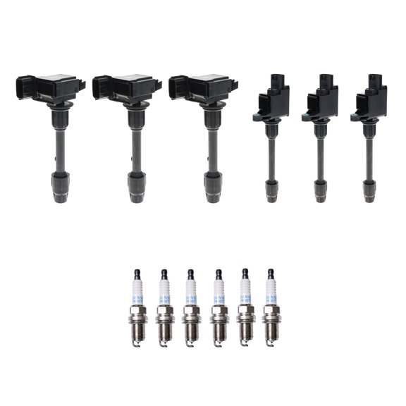 Hitachi 6 Ignition Coil 6 Denso Platinum TT Spark Plugs Kit For Maxima V6 VQ30DE
