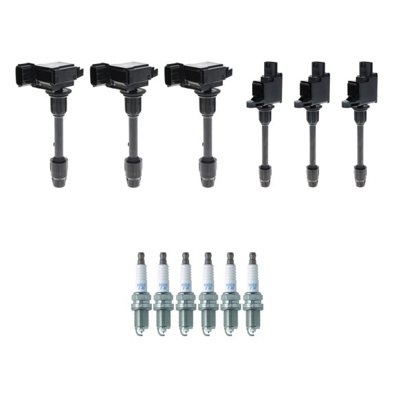 Hitachi 6 Ignition Coil 6 NGK Laser Iridium Spark Plugs Kit For Maxima V6 VQ30DE