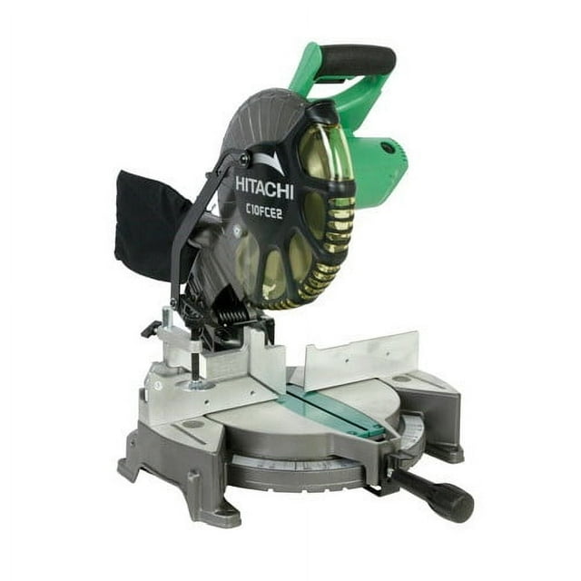 Hitachi C10FCE2 Compound Corded Miter Saw, 120 VAC, 15 A, 10 in Dia, 5000 rpm