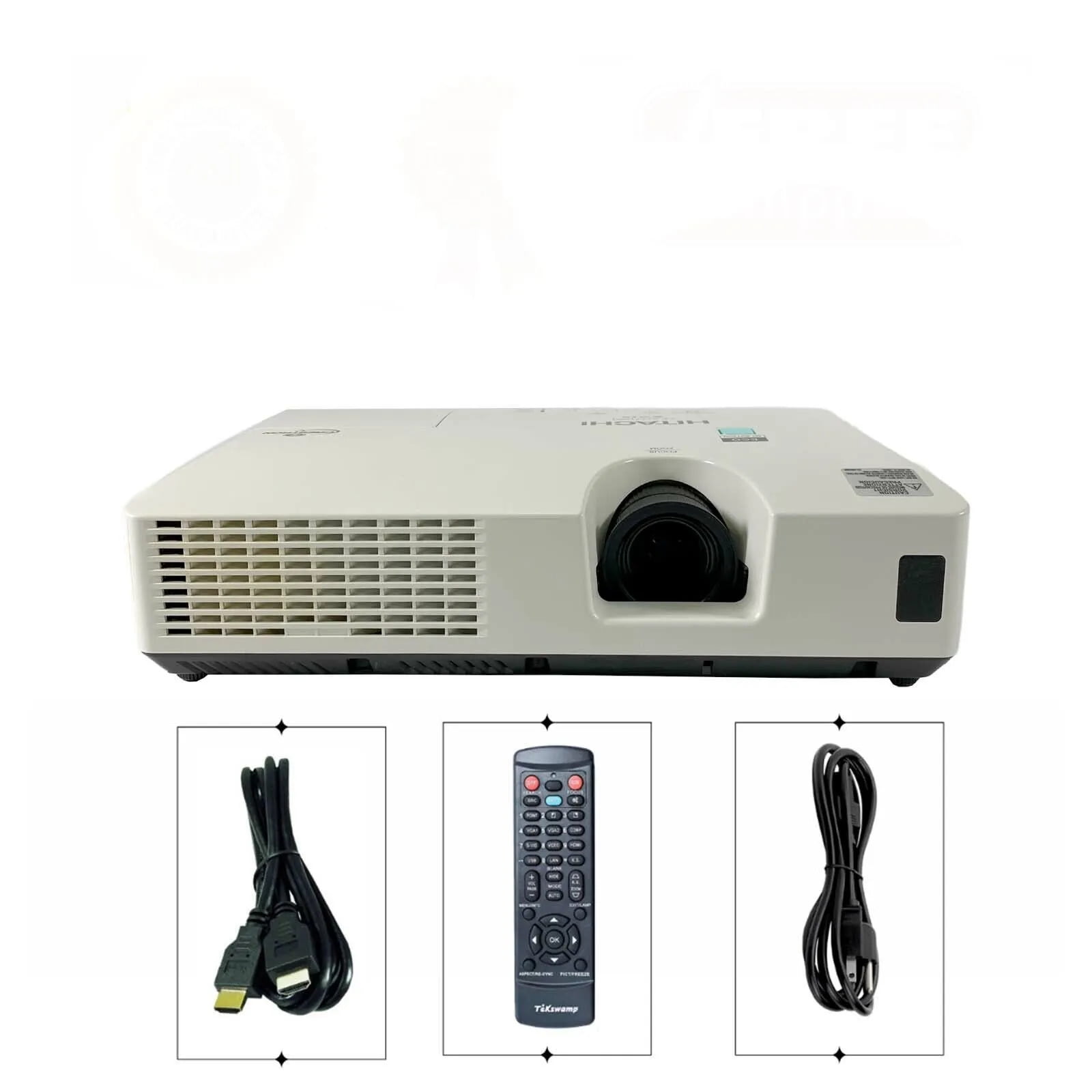 Pre-Owned Hitachi CP-X2521WN 1080p 3LCD Projector 2700 ANSI HD HDMI ...