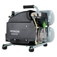 Hitachi EC99S 4 Gallon 2 Hp Portable Twin Stack Air Compressor ...