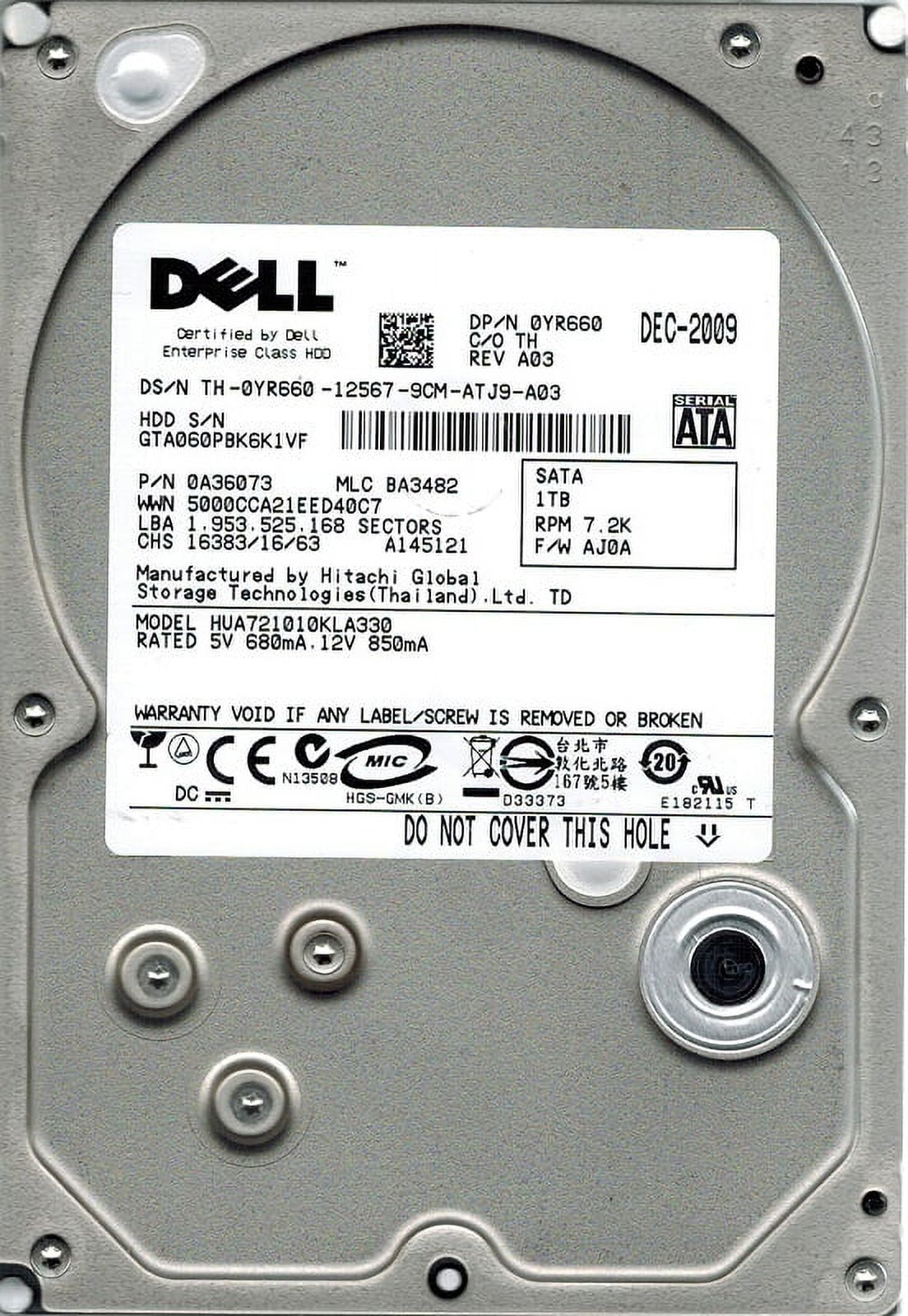 Hitachi 1TB 7200RPM SATA 3Gb/s 3.5-in Hard Drive - Foto 11