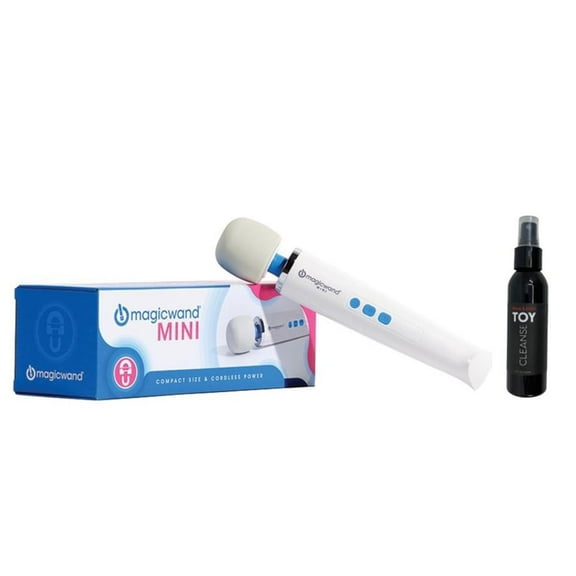 Hitachi Magic Wand Vibrator Mini Rechargeable Original Massager with Free Toy Cleaner