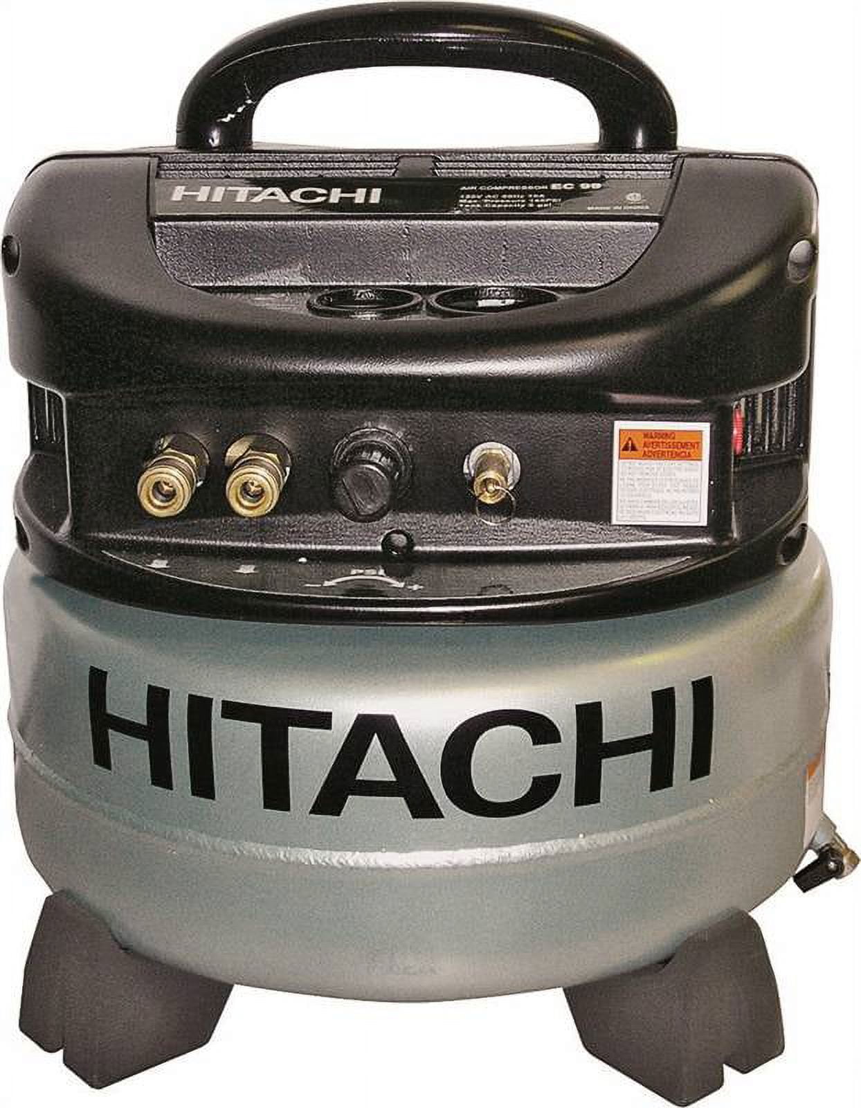 Hitachi Power Tools Ec510 6 Gallon Oil Free Pancake Electric Air