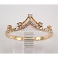 thumbnail image 1 of Hitanshu Jewels 1Ct CZ Stackable Crown Wedding Band 14K Yellow Gold Plated, 1 of 4