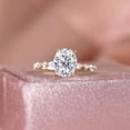 thumbnail image 1 of Hitanshu Jewels Oval Cut Cubic Zirconia Women's Gorgeous Engagement Ring 14k Yellow Gold Finish, 1 of 6
