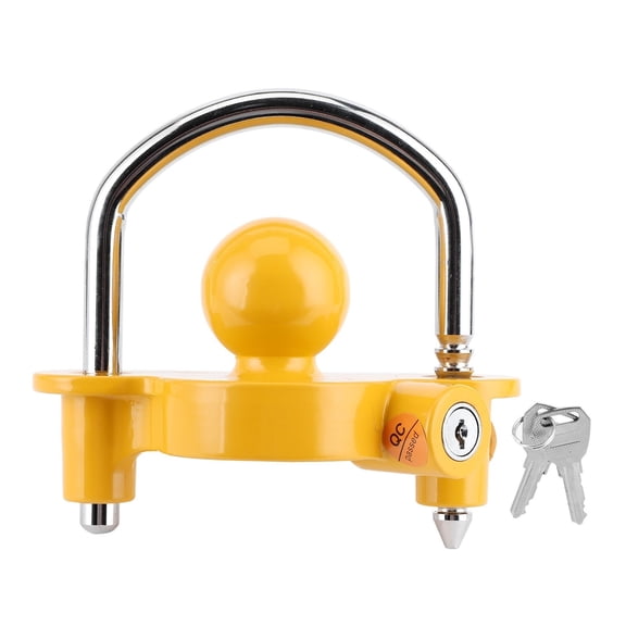 Hitch AntiTheft Lock Universal Trailer Ball Coupler Adjustable Antirust For Motorcycle Accessories Trailers ,Easy to Install