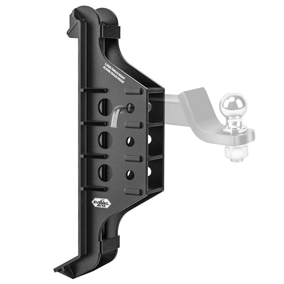 Skid Hitch Attachment, Fits 2" Receiver Tubes, Fits Tractors & SkidSteers with Universal Quick Attach Plate, 5,000/20,000lbs Towing Capacity, Black