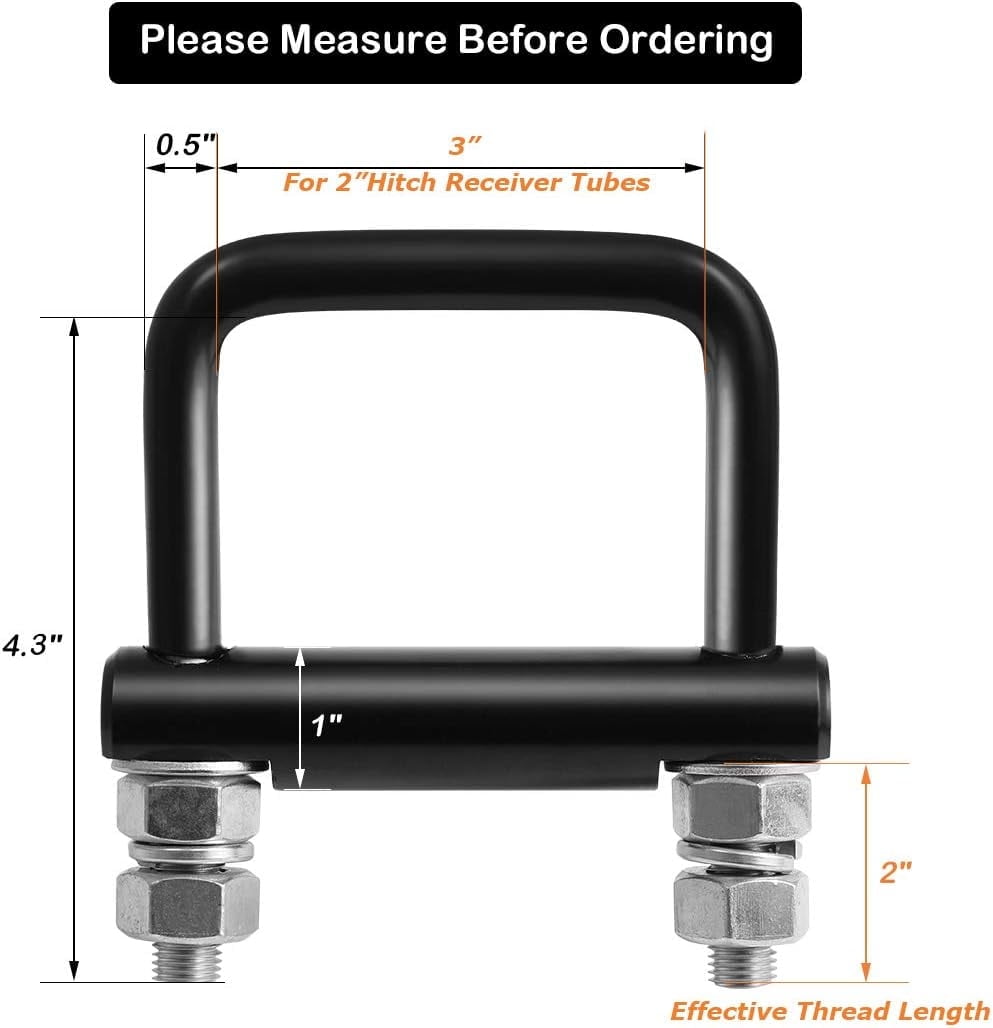 Hitch Clamp Anti-Rattle Stabilizer 2 Inch Hitch Tightener Clamp for ...