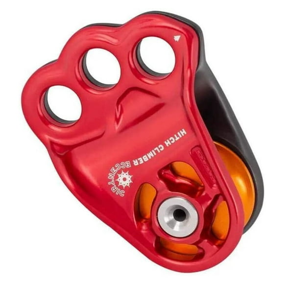Hitch Climber Eccentric Pulley - Red, 7-14mm Rope, Friction Hitch System One Size