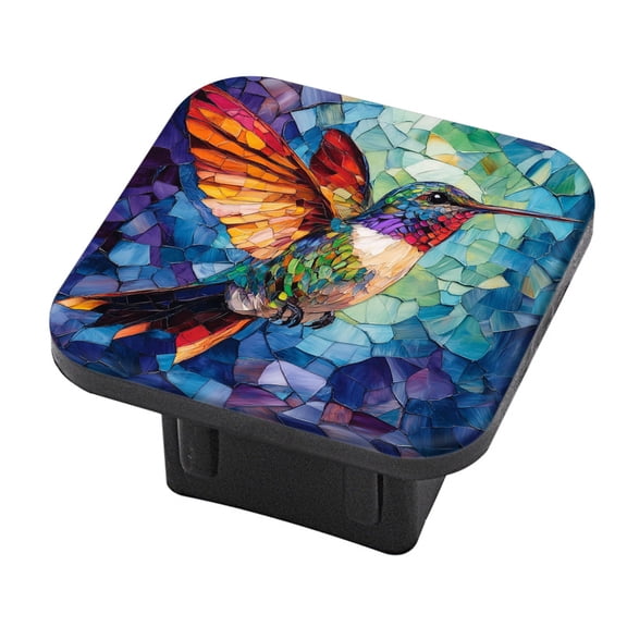 Hitch Cover Fits For 2-Inch Hitch,A Vividly Colored Hummingbird In Mid - Airrubber Trailer Hitch Cover Tube Plug Insert,Car Exterior Accessories, Receiver Tube Hitch Plug