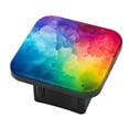 thumbnail image 1 of Hitch Cover Fits For 2-Inch Hitch,Abstract Background With Rainbow-Colored Clouds In Watercolor Stylerubber Trailer Hitch Cover Tube Plug Insert,Car Exterior Accessories, Receiver Tube Hitch Plug, 1 of 6