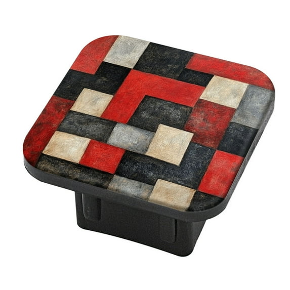Hitch Cover Fits For 2-Inch Hitch,Abstract Geometric Painting With Color Blocksrubber Trailer Hitch Cover Tube Plug Insert,Car Exterior Accessories, Receiver Tube Hitch Plug