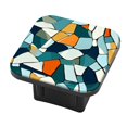 thumbnail image 1 of Hitch Cover Fits For 2-Inch Hitch,Abstract Mosaic With Colorful Geometric Shapesrubber Trailer Hitch Cover Tube Plug Insert,Car Exterior Accessories, Receiver Tube Hitch Plug, 1 of 6