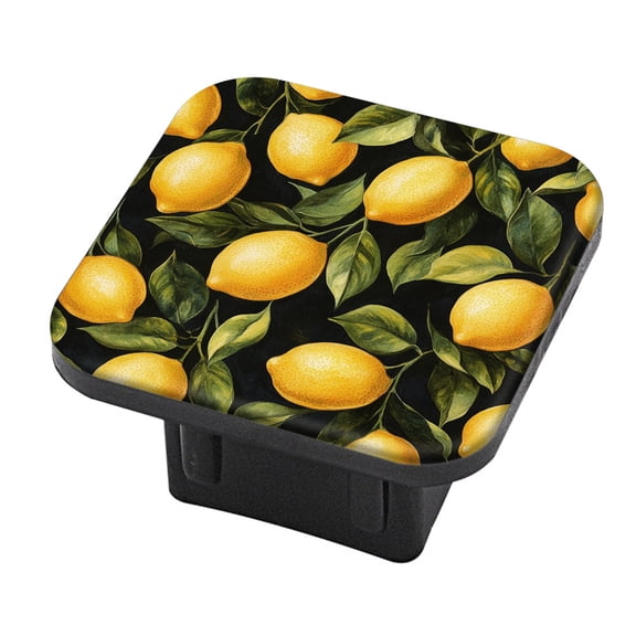 Hitch Cover Fits For 2-Inch Hitch,Abundant Lemon Array Patternrubber Trailer Hitch Cover Tube Plug Insert,Car Exterior Accessories, Receiver Tube Hitch Plug