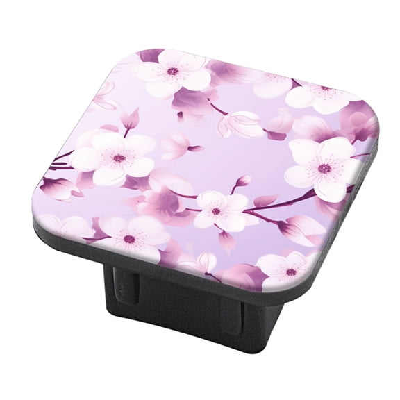 Hitch Cover Fits For 2-Inch Hitch,Beautiful Cherry Blossom With Soft Purple Backgroundrubber Trailer Hitch Cover Tube Plug Insert,Car Exterior Accessories, Receiver Tube Hitch Plug