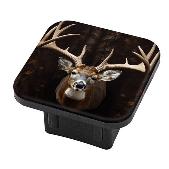 Hitch Cover Fits For 2-Inch Hitch,Buck Deer With Large Antlers Hanging On The Wallrubber Trailer Hitch Cover Tube Plug Insert,Car Exterior Accessories, Receiver Tube Hitch Plug