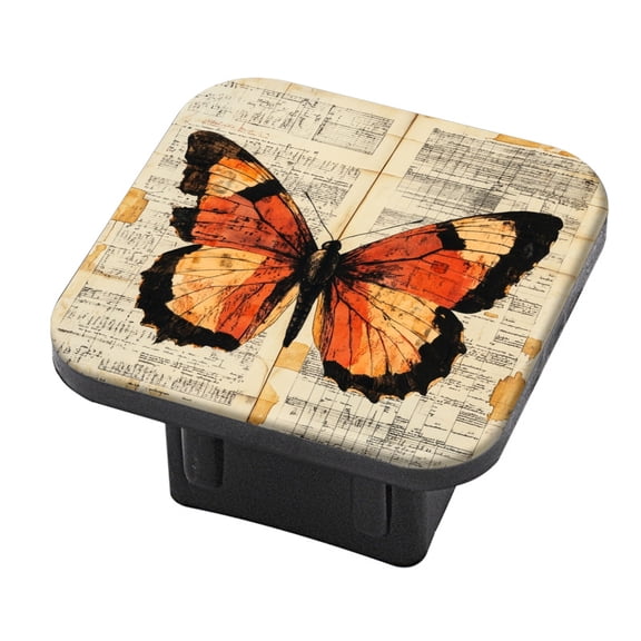 Hitch Cover Fits For 2-Inch Hitch,Butterfly On Weathered Sheetsrubber Trailer Hitch Cover Tube Plug Insert,Car Exterior Accessories, Receiver Tube Hitch Plug