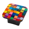 thumbnail image 1 of Hitch Cover Fits For 2-Inch Hitch,Colorful Background Of Vibrant Blocks Arranged In Abstract Patternrubber Trailer Hitch Cover Tube Plug Insert,Car Exterior Accessories, Receiver Tube Hitch Plug, 1 of 6