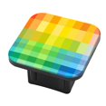 thumbnail image 1 of Hitch Cover Fits For 2-Inch Hitch,Colorful Rainbow Background With Squares And Geometric Shapesrubber Trailer Hitch Cover Tube Plug Insert,Car Exterior Accessories, Receiver Tube Hitch Plug, 1 of 6
