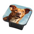 thumbnail image 1 of Hitch Cover Fits For 2-Inch Hitch,Cute Brown And White Dog With Large Earsrubber Trailer Hitch Cover Tube Plug Insert,Car Exterior Accessories, Receiver Tube Hitch Plug, 1 of 6